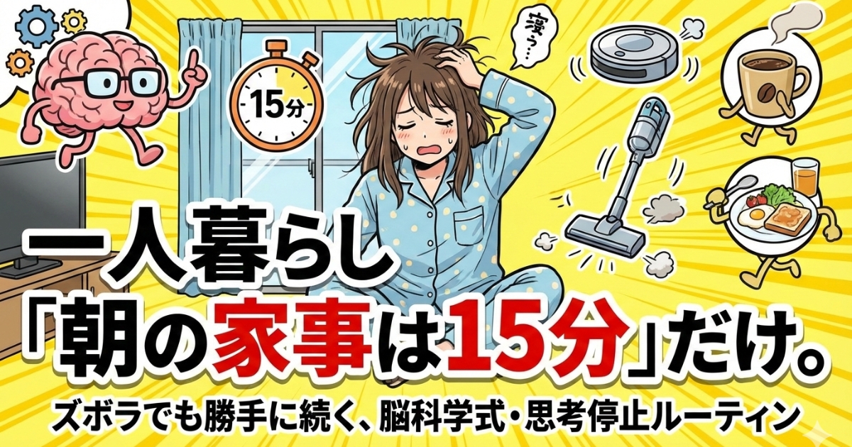 朝 家事 一人暮らし