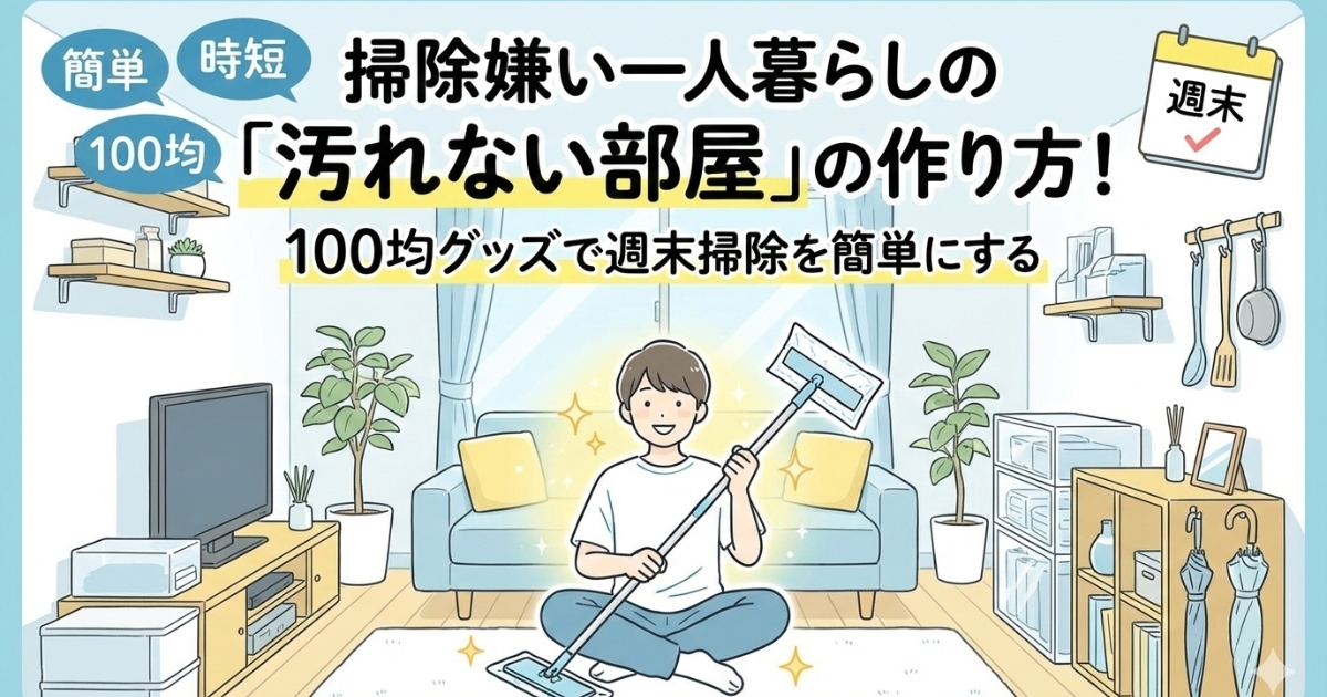 一人暮らし,掃除,簡単