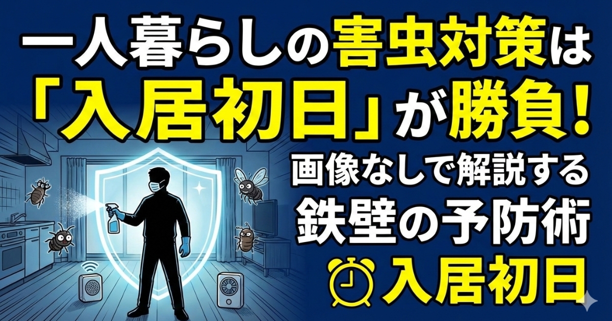 一人暮らし 害虫対策