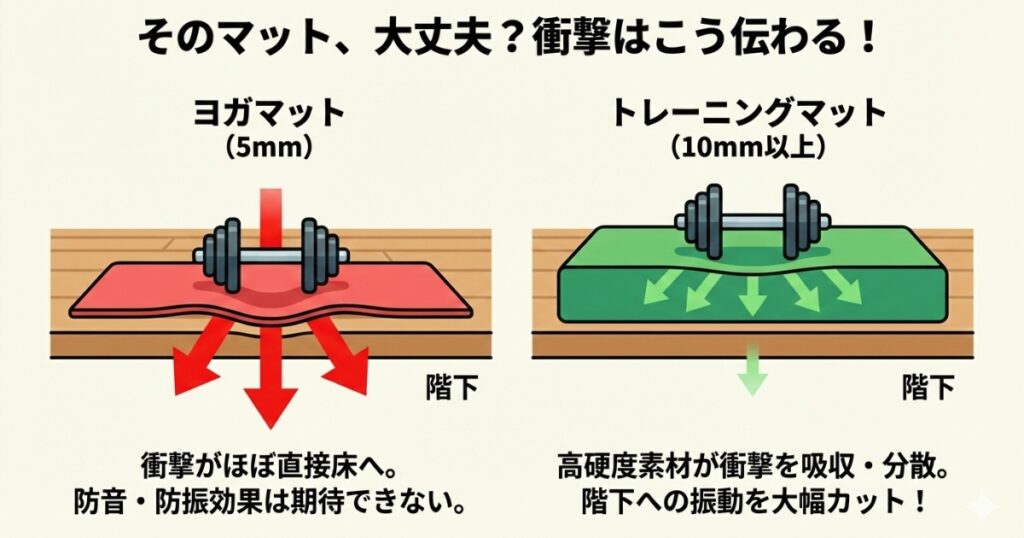 そのマット、大丈夫?衝撃はこう伝わる