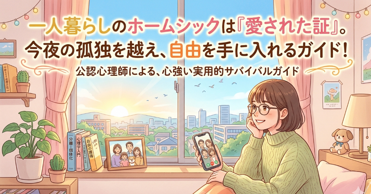 一人暮らし ホームシック